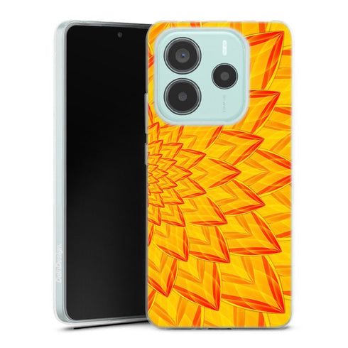 Coque Xiaomi Redmi Note 14 5G Dahlia Burning | Housse silicone, antichocs, protection optimale - Motif floral