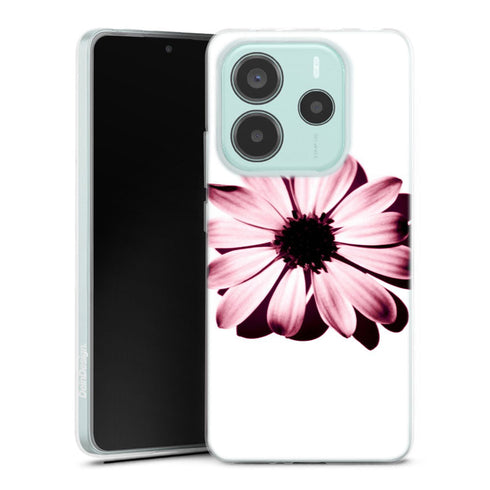 Coque Xiaomi Redmi Note 14 5G Daisy Burgundi | Housse silicone, antichocs, protection optimale - Motif floral Jaune