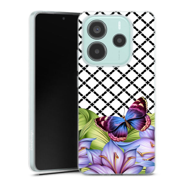 Coque Xiaomi Redmi Note 14 5G Flower Power | Housse silicone, antichocs, protection optimale - Motif floral