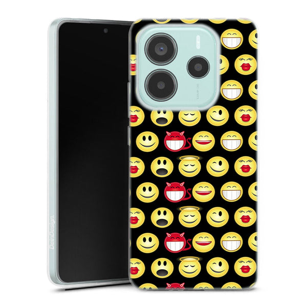 Coque pour Xiaomi Redmi Note 14 5G Funny smileys