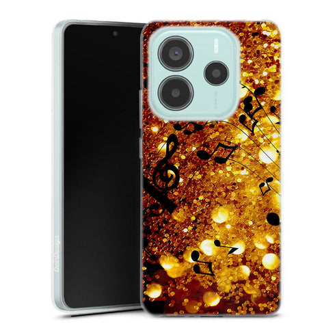 Coque pour Xiaomi Redmi Note 14 5G Golden Music