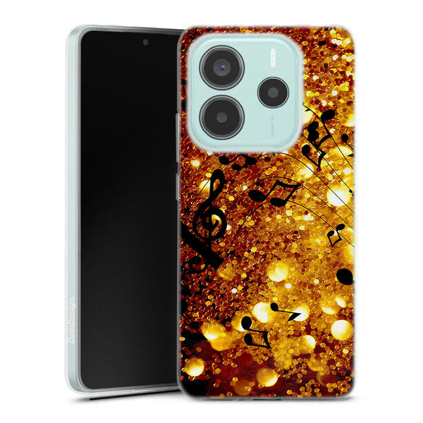 Coque pour Xiaomi Redmi Note 14 5G Golden Music