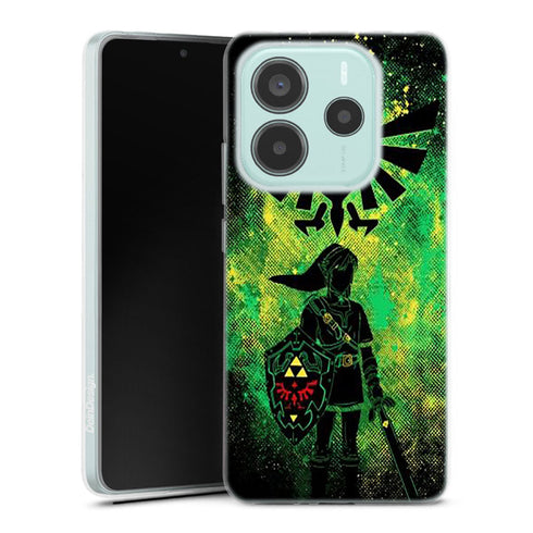Coque Xiaomi Redmi Note 14 5G Hyrule art | Housse silicone, Protection optimale - Motif Jeux video Gaming