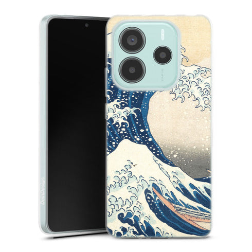 Coque Xiaomi Redmi Note 14 5G Kanagawa Wave | Housse silicone, antichocs, protection optimale - Motif floral