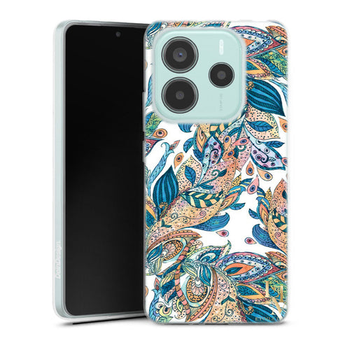 Coque Xiaomi Redmi Note 14 5G Leaf | Housse silicone, antichocs, protection optimale - Motif floral Feuille
