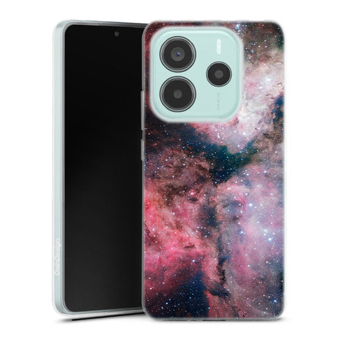 Coque Xiaomi Redmi Note 14 5G Nebuleuse Carene | Housse silicone, antichocs, protection optimale - Motif floral