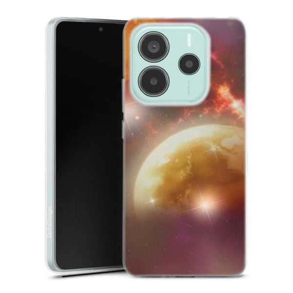 Coque Xiaomi Redmi Note 14 5G New Solar System | Housse silicone, antichocs, protection optimale - Motif floral