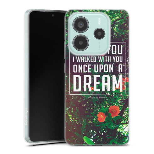 Coque Xiaomi Redmi Note 14 5G Once Upon a Dream | Housse silicone, antichocs, protection optimale - Motif floral