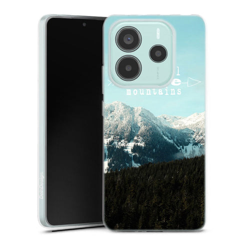 Coque Xiaomi Redmi Note 14 5G She Will Move Mountains | Housse silicone, antichocs, protection optimale - Motif floral