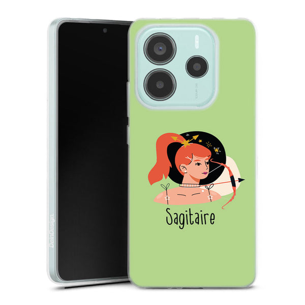 Coque de protection en silicone Xiaomi Redmi Note 14 5G Zodiac Sagitaire