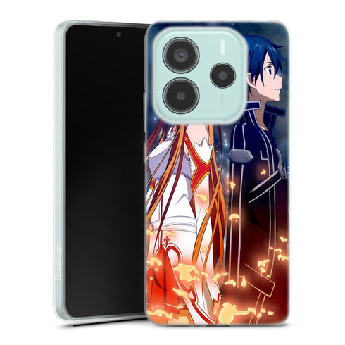 Coque Xiaomi Redmi Note 14 5G Sword art online | Housse silicone, Protection optimale - Motif Jeux video Gaming