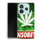 Coque Xiaomi Redmi Note 14 5G Weed Cannabis Disobey | Housse Antichoc Silicone Souple, Ultra Fine, Protection intégrale, Motif Floral