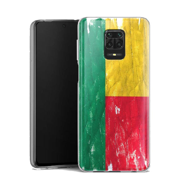 Coque Xiaomi Note 9 Benin | Housse Silicone, Etui de protection antichoc | Drapeau Béninois