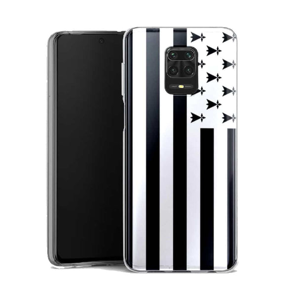 Coque Xiaomi Note 9 Bretagne | Housse Silicone, Etui de protection antichoc | Drapeau Breton