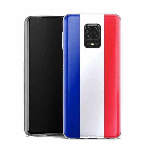 Coque Xiaomi Note 9 France | Housse Silicone, Etui de protection antichoc | Drapeau Français