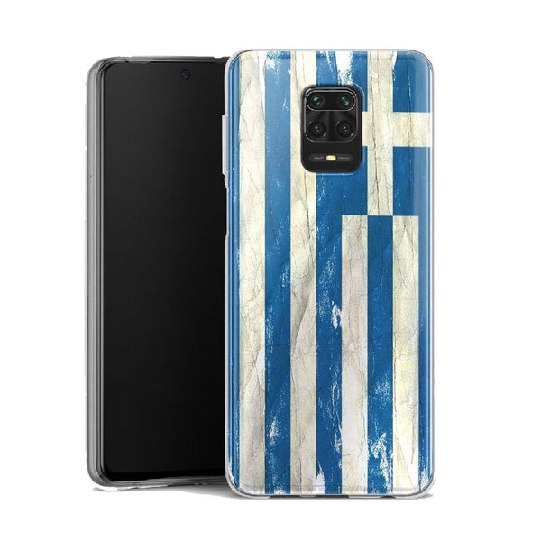 Coque Xiaomi Note 9 Grece | Housse Silicone, Etui de protection antichoc | Drapeau Grec