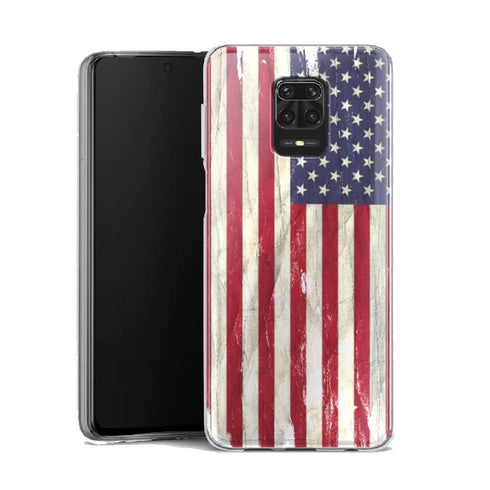 Coque Xiaomi Note 9 USA | Housse Silicone, Etui de protection antichoc | Drapeau Américain - MaCoquePerso