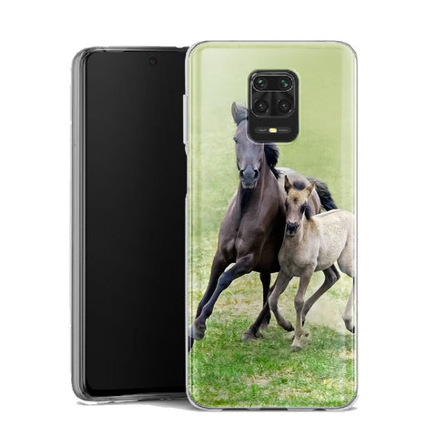 Coque Xiaomi Note 9 Horses, Wild Duelmener ponies, mare and foal