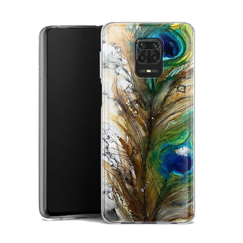 Coque Xiaomi Note 9 Plume de Paon