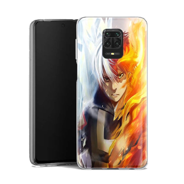 Coque Xiaomi Note 9 Shoto todoroki ice and fire