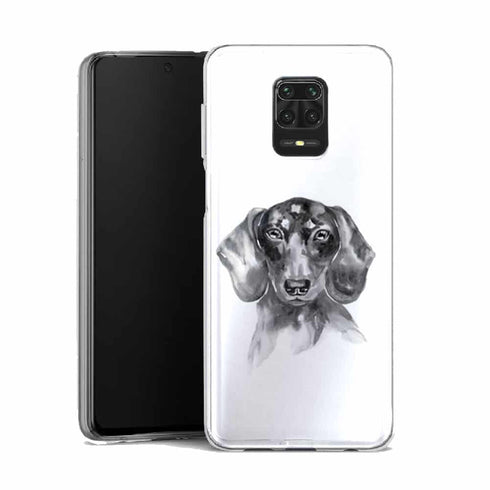 Coque Xiaomi Note 9 Teckel Black and White