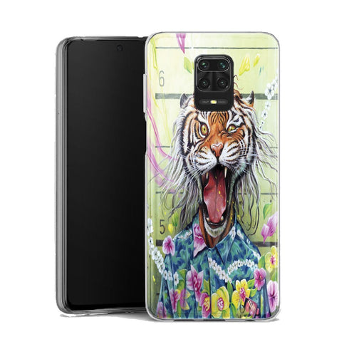 Coque Xiaomi Note 9 Tiger Flowers