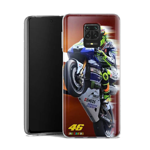 Coque Telephone Xiaomi Note 9 originale Fan de yamaha en feu vr46 doctors
