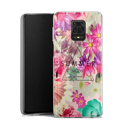 Coque Xiaomi Note 9 Summer Love | Etui à Fleurs en silicone, Housse Antichoc