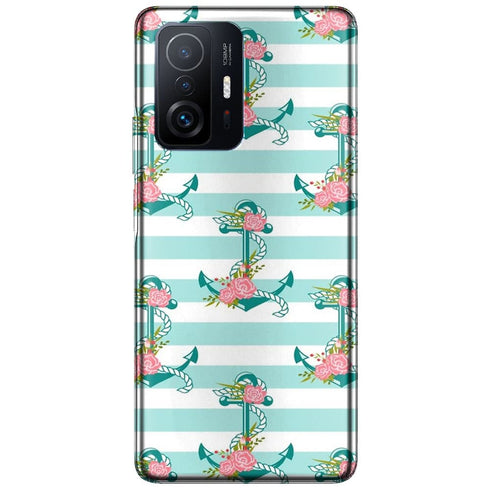 Coque Xiaomi 11T 5G / 11T 5G PRO ancres et fleurs
