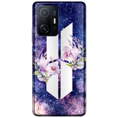 Coque Xiaomi 11T 5G / 11T 5G PRO BTS Army galaxy fleurs