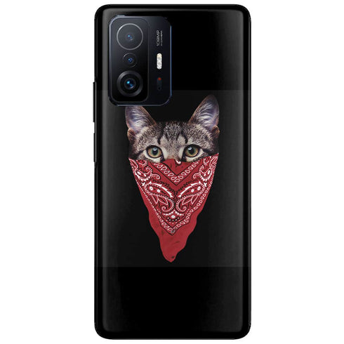 Coque Xiaomi 11T 5G Bandito Cat | Housse Silicone, Etui antichocs | Motif animal