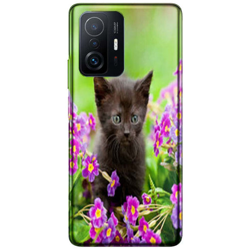 Coque Xiaomi 11T 5G Bebe Chaton Mignon | Housse Silicone, Etui antichocs | Motif animal