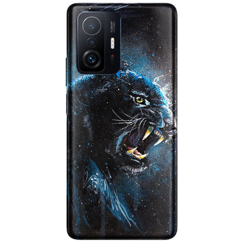 Coque Xiaomi 11T 5G Black Panther | Housse Silicone, Etui antichocs | Motif animal