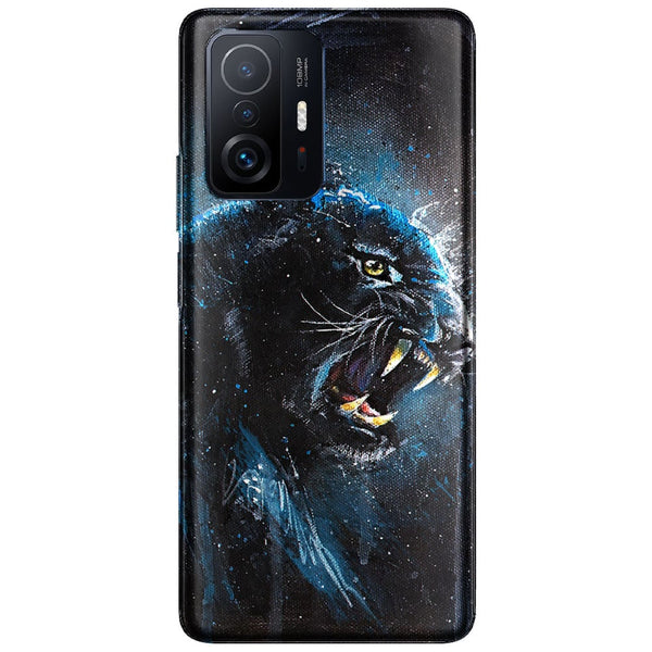 Coque Xiaomi 11T 5G Black Panther | Housse Silicone, Etui antichocs | Motif animal
