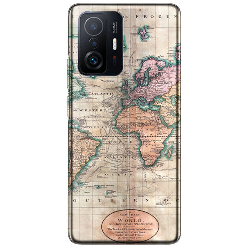 Coque Xiaomi 11T 5G / Pro Carte du monde vintage 1801