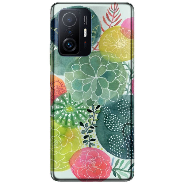 Coque Xiaomi 11T 5G / 11T 5G PRO Cercles Succulents