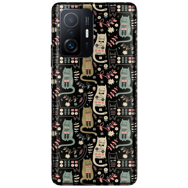 Coque Xiaomi 11T 5G Chat Folk | Housse antichoc | Silicone | Motif Animal de Compagnie