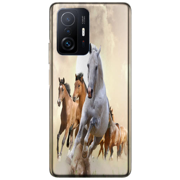 Coque Xiaomi 11T 5G Cheval Blanc | Housse Souple Silicone | Etui Antichoc | Collection Monde Equestre