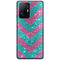 Coque pour Xiaomi 11T / 11T Pro Chevrons Strass Violet Rose