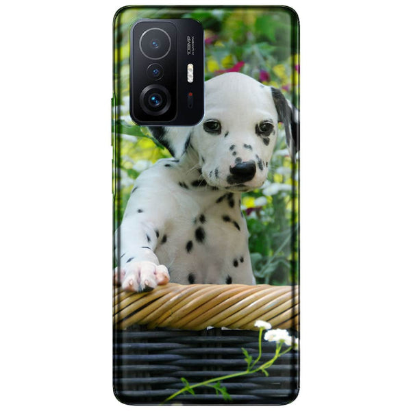 Coque Xiaomi 11T 5G Chiot Dalmatien | Housse Silicone, Etui Antichoc | Motif Race de Chien