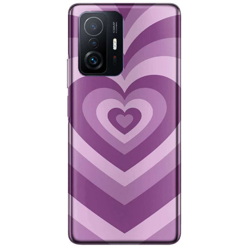 Coque Xiaomi 11T 5G Coeur Violet