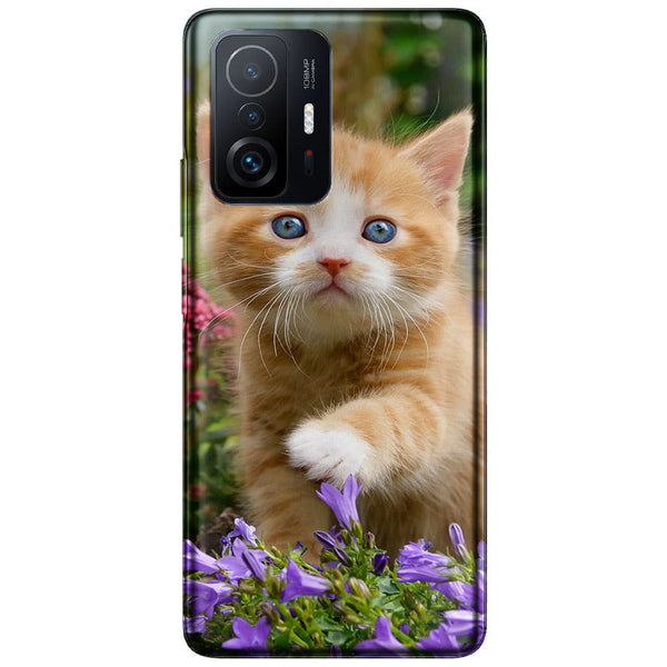 Coque Xiaomi 11T 5G Flowery Garden Lovely and enchanting cat