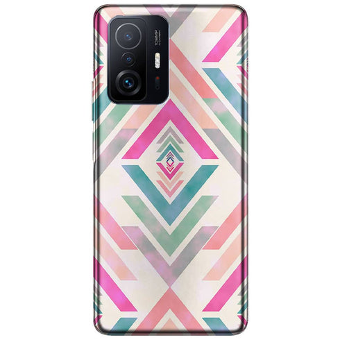 Coque pour Xiaomi 11T / 11T Pro Fancy Diams azteque Rose
