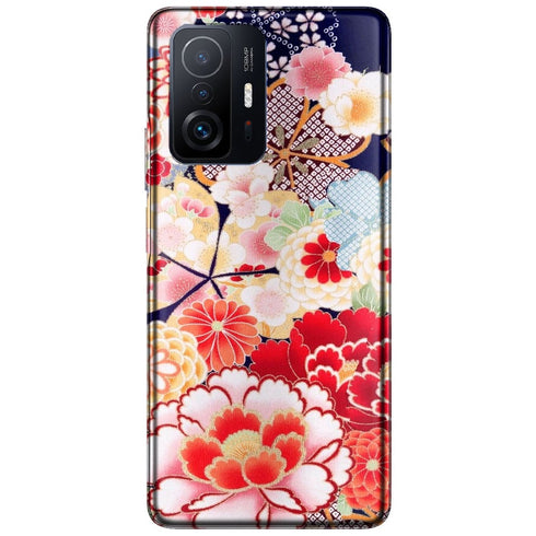 Coque Xiaomi 11T 5G / 11T 5G PRO fleurs japonais antiques