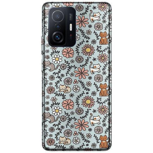 Coque télephone Xiaomi 11T 5G / Pro Fleur Miaou