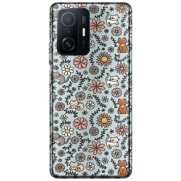 Coque télephone Xiaomi 11T 5G / Pro Fleur Miaou