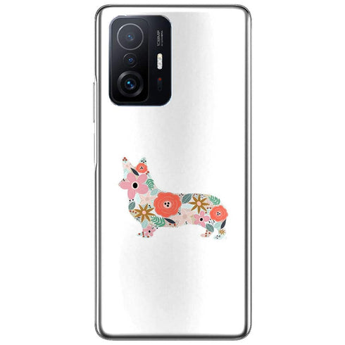Coque Xiaomi 11T 5G / 11T 5G PRO floral corgi