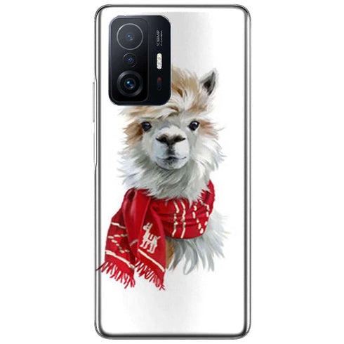Coque Xiaomi 11T 5G Lama Fun | Housse antichoc | Etui Silicone | Animal Sauvage