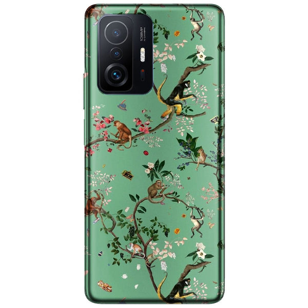 Coque Xiaomi 11T 5G / 11T 5G PRO Monde des singes vert