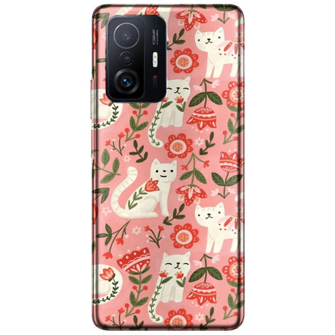 Coque Xiaomi 11T 5G Chat folklorique | Housse antichoc | Silicone | Motif Animal de Compagnie